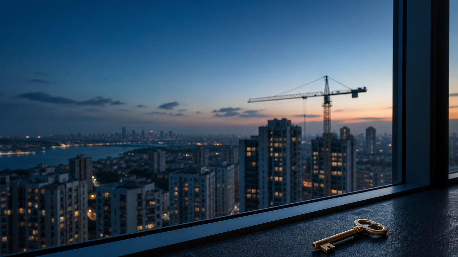 Buyers and their lawyer reviewing a delayed Istanbul residential development against the sales contract handover schedul